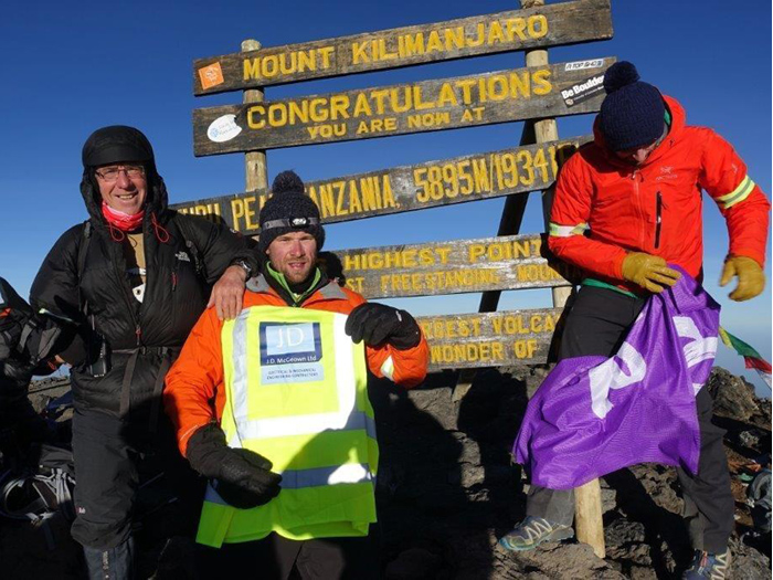 David Geddis on Mount Kilimanjaro